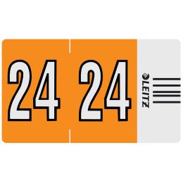 LEITZ Jahressignal Orgacolor 24, auf Streifen, orange