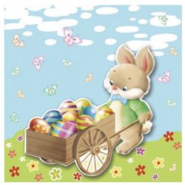 PAPSTAR Oster-Motivservietten Easter Bunny