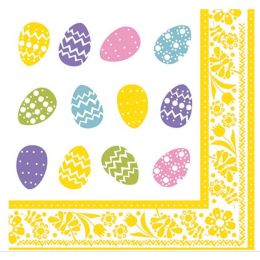 PAPSTAR Oster-Motivservietten Coloured Eggs