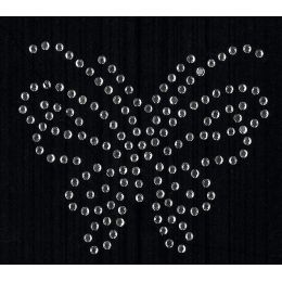KLEIBER Strass-Applikation Schmetterling, 55 x 60 mm