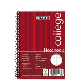 LANDRÉ Notebook college DIN A6, 160 Blatt, kariert