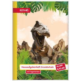 ROTH Grundschul-Hausaufgabenheft Klipp&Klar Tyrannosaurus