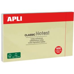 APLI Haftnotizen CLASSIC Notes!, 75 x 75 mm, gelb