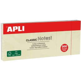 APLI Haftnotizen CLASSIC Notes!, 125 x 75 mm, gelb