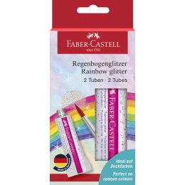 FABER-CASTELL Glitzer-Gel Regenbogen, 2 Tuben  12 ml