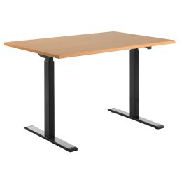 Topstar Sitz-/Steh-Schreibtisch, (B)1.200 mm, schwarz/buche