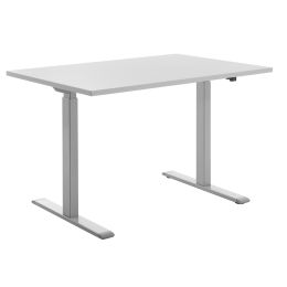 Topstar Sitz-/Steh-Schreibtisch, (B)1.200 mm, grau/grau