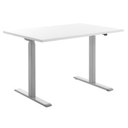 Topstar Sitz-/Steh-Schreibtisch, (B)1.600 mm, grau/buche