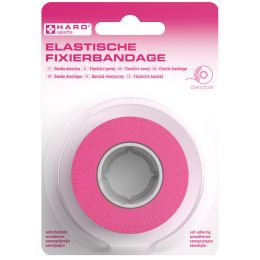 HARO Elastische Fixierbandage, 25 mm x 2,5 m, pink