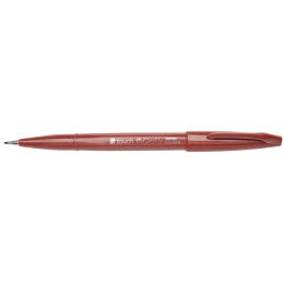 PentelArts Faserschreiber Brush Sign Pen SES15, dunkelbraun