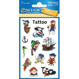 ZDesign KIDS Kinder-Tattoos Totenkpfe, bunt