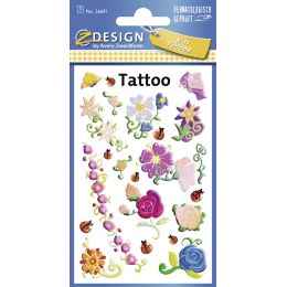 ZDesign KIDS Kinder-Tattoos Blumen, bunt