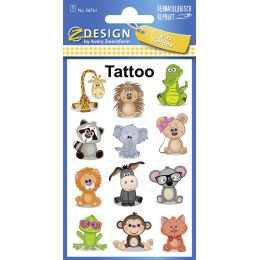 ZDesign KIDS Kinder-Tattoos Koala, Frosch, Giraffe, bunt
