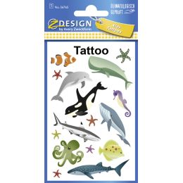 ZDesign KIDS Kinder-Tattoos Meerestiere, bunt