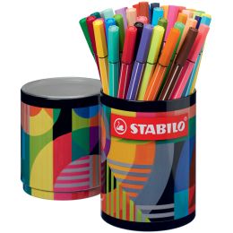 STABILO Fasermaler Pen 68, 45er Metalldose ARTY