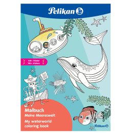 Pelikan Malbuch Meine Meereswelt, DIN A4, inkl. Sticker