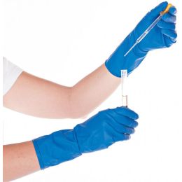 HYGOSTAR Chemikalien-Schutzhandschuh High Risk, blau, S