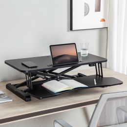 LogiLink Sitz-Steh-Workstation mit Tastaturablage,elektrisch