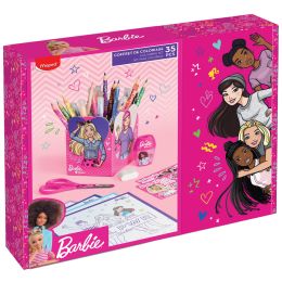 Maped Zeichenset Barbie, 35-teilig, in Geschenkbox