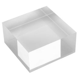 deflecto Acryl-Block, transparent, 50 x 50 x 25 mm