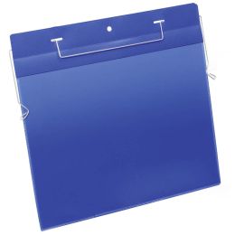 DURABLE Drahtbgeltasche, A5 quer, blau