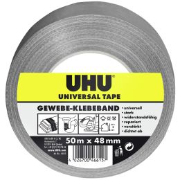 UHU Universal Gewebe-Klebeband, 48 mm x 50 m, grau