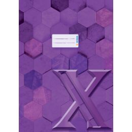 HERMA Heftschoner X, aus Karton, DIN A4, violett