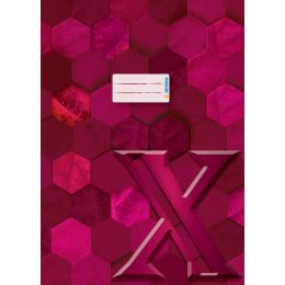 HERMA Heftschoner X, aus Karton, DIN A4, rosa