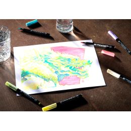 SAKURA Pinselstift Koi Colouring Brush Pen Pastel, 6er Set