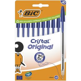 BIC Kugelschreiber Cristal Original, blau, 10er Kartonbox