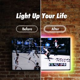 LogiLink Wi-Fi Smart RGB+W-LED-Band, selbstklebend, 5 m