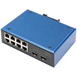 DIGITUS Industrial Fast Ethernet Switch, 8+2 Port