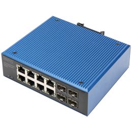 DIGITUS Industrial Gigabit Ethernet Switch, 8+4 Port
