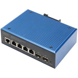 DIGITUS Industrial Gigabit Ethernet Switch, L2 managed, 4+2P