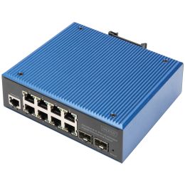 DIGITUS Industrial Gigabit Ethernet PoE Switch, managed, 8+2
