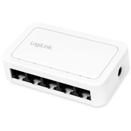 LogiLink Desktop Gigabit Ethernet Switch, 5-Port, wei
