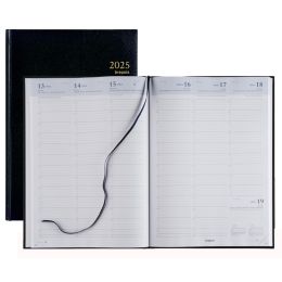Brepols Buchkalender OMEGA 30 2025, 210 x 290 mm, schwarz