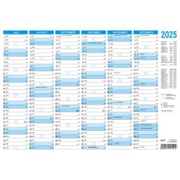 RNK Verlag Tafelkalender 2025, DIN A5 quer, 250 g/qm Karton