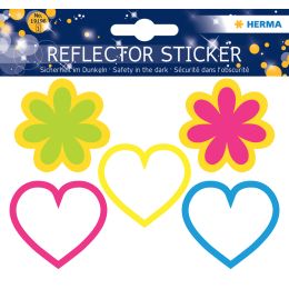 HERMA Reflektorsticker Herzen + Blumen
