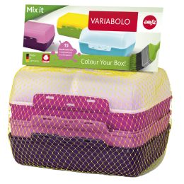 emsa Brotdose VARIABOLO Clipbox Set Girls, 4-teilig, farbig