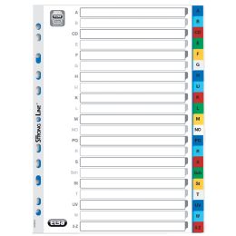 Oxford Zahlen Kunststoff-Register, aus PP, DIN A4, 12-teilig