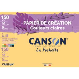 CANSON Tonpapier in Sammelmappe, DIN A4, 150 g/qm