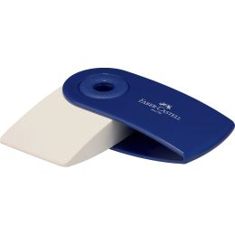 FABER-CASTELL Kunststoff-Radierer SLEEVE MINI, rot / blau