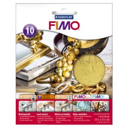 FIMO Blattmetall, gold, 10 Blatt