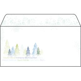 sigel Weihnachts-Umschlag Trees, DIN lang, 90 g/qm