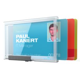 DURABLE Ausweishalter PUSHBOX MONO, transparent