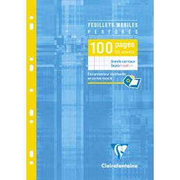 Clairefontaine Feuillets mobiles, A4, Sys, 100 pages