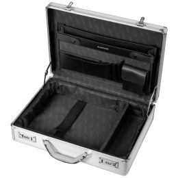 ALUMAXX Laptop-Attaché-Koffer KRONOS, Aluminium, silber