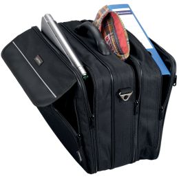 LiGHTPAK Notebook-Tasche CORNICHE, aus Nylon, schwarz