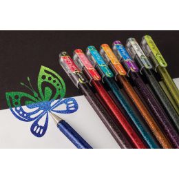 Pentel Hybrid Gel-Tintenroller Dual Pen, violett/trkis